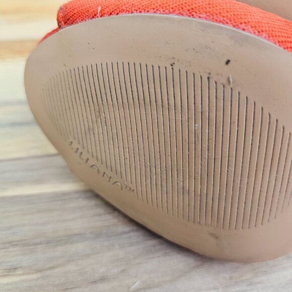 Liliana Knit" The Dylan" Orange Sock Booties - Picture 6 of 6